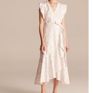 NWT Rebecca Taylor Zadie Floral Wrap Dress Pink Size 8